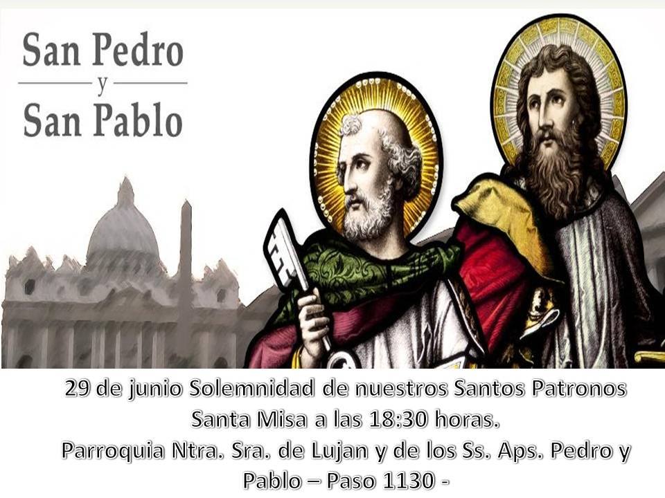 Solemnidad de San Pedro y San Pablo – Pquia Ntra Sra de Luján, Campana