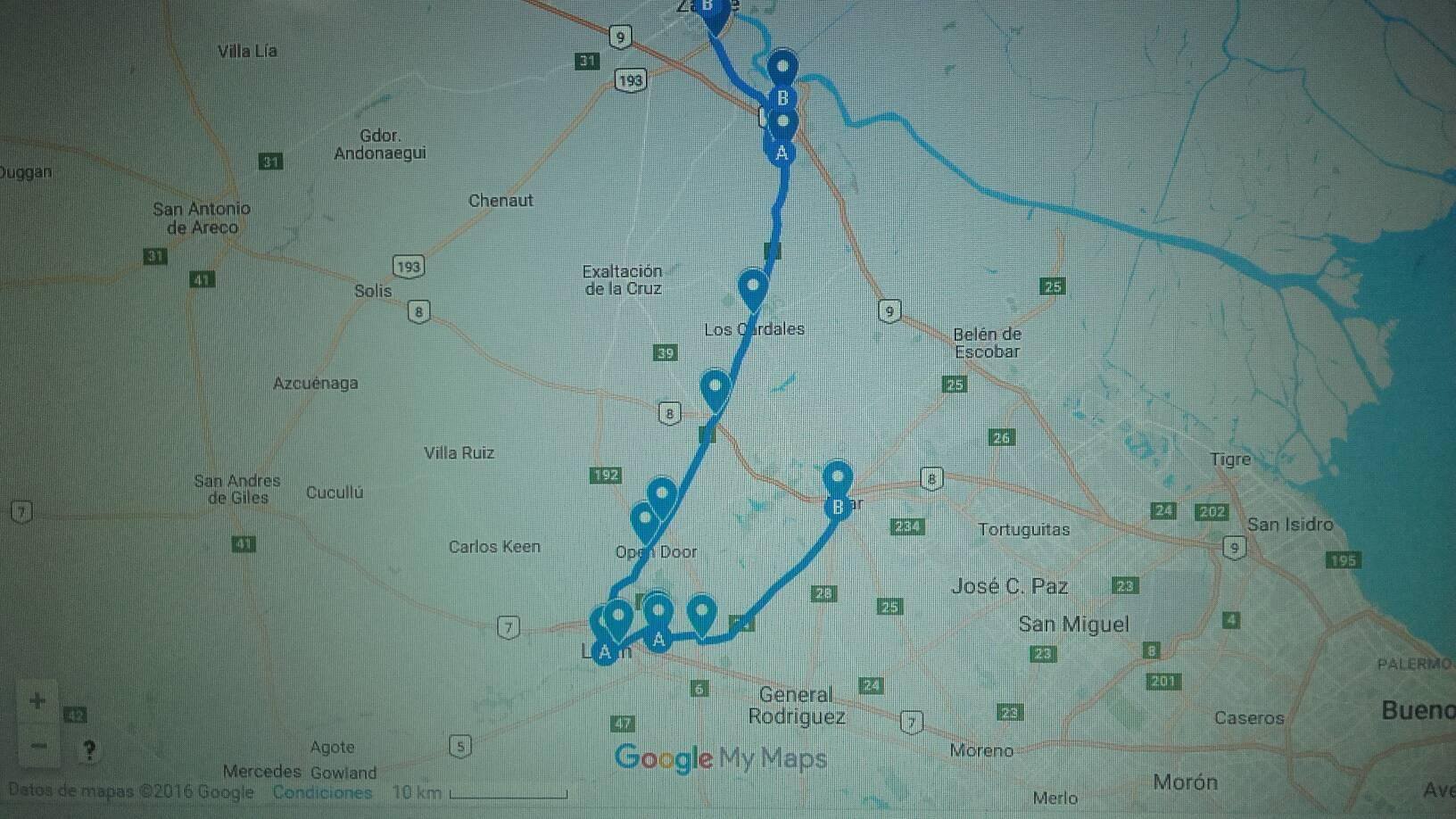 Peregrinación Anual a Luján 2016: recorrido interactivo en Google Maps