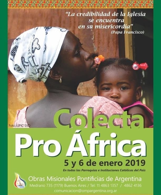 Colecta Pro África: 5 y 6 de enero 2019