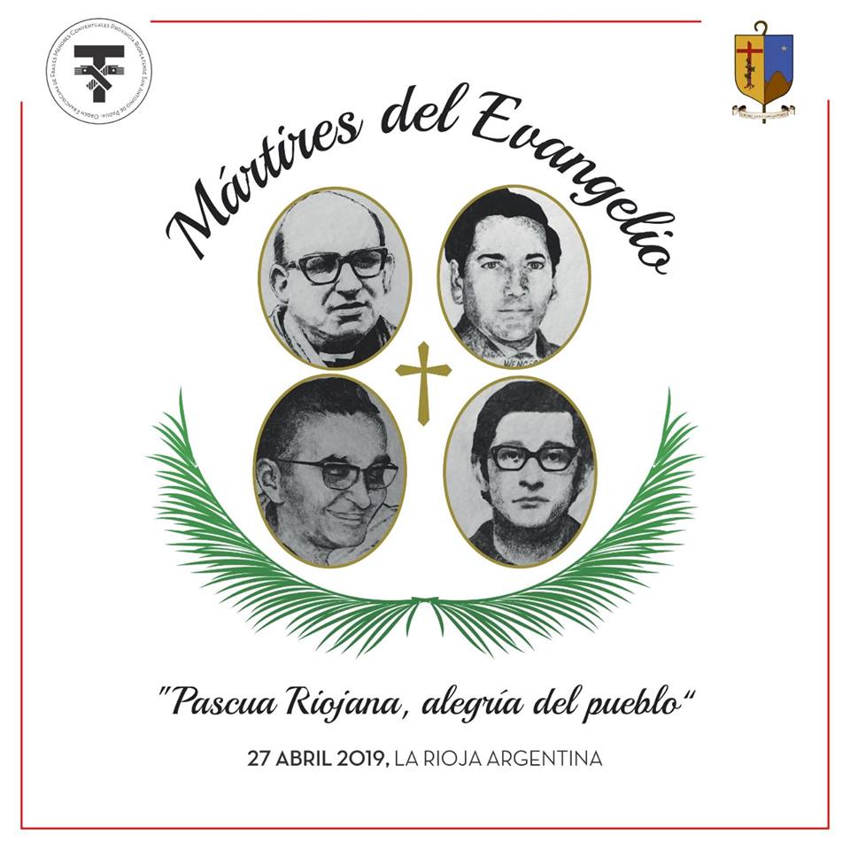 Con gran alegría compartimos el Logo y Lema oficial, que acompañarán la Beatificación de nuestros Mártires riojanos
