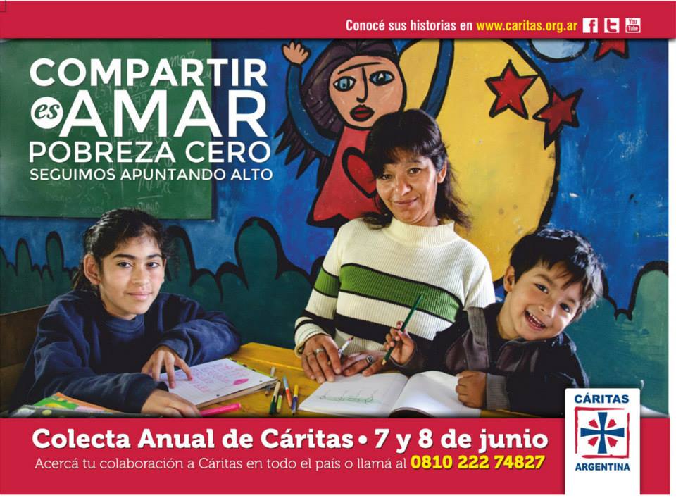 7 y 8 de junio: Colecta anual de Cáritas