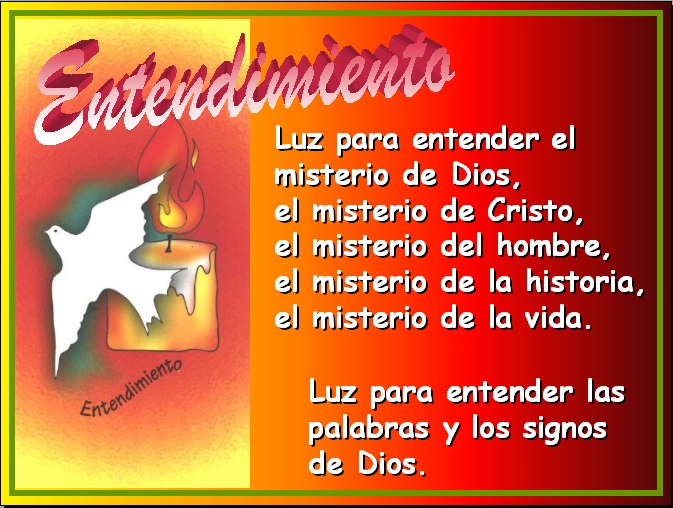 SEGUNDO DON DEL ESPÍRITU SANTO: ENTENDER LAS COSAS CON LA INTELIGENCIA DE DIOS