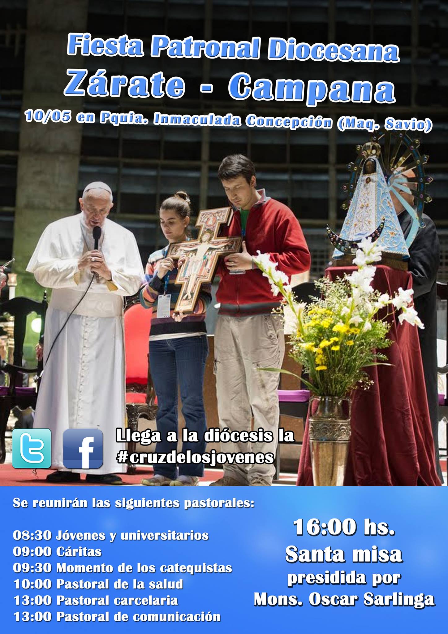Evento en Facebook de la Fiesta Patronal Diocesana por la Virgen de Luján
