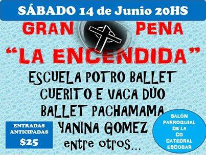 Sábado 14 de junio: Peña en Escobar