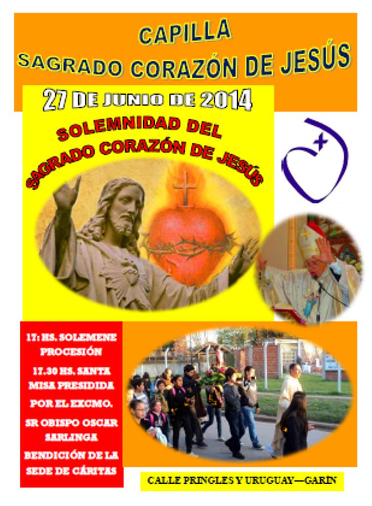 Viernes 27 de junio: Sagrado Corazón de Jesus