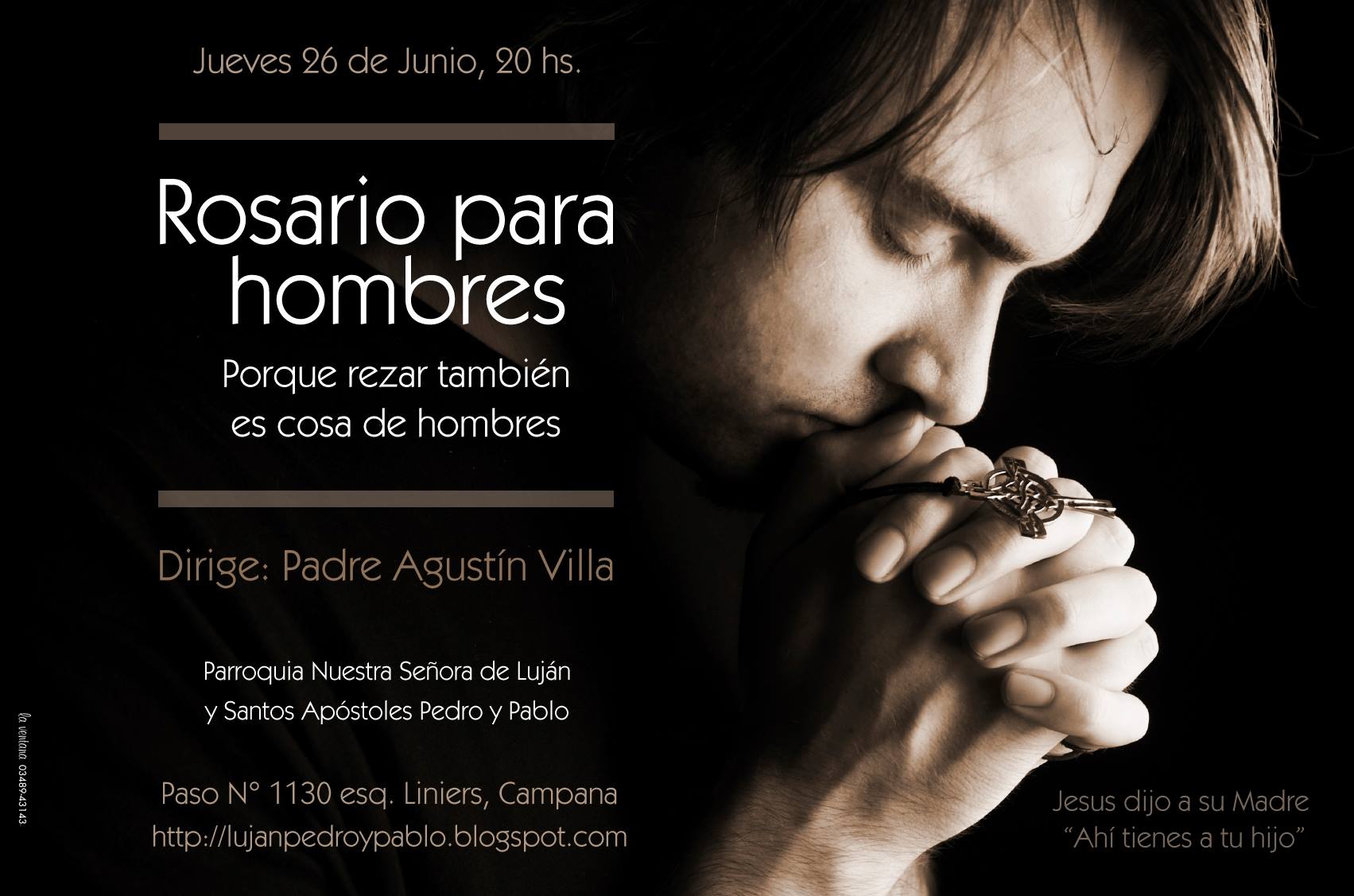Rosario para hombres, en Campana