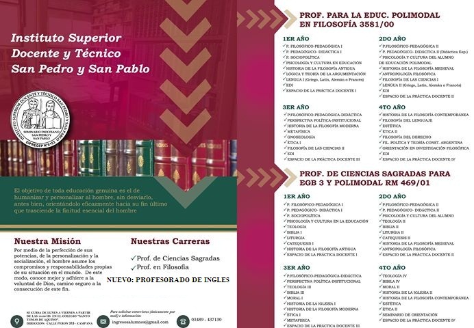 PROFESORADO DE INGLES : Nueva Carrera en Campana