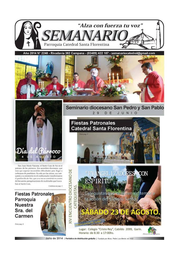 Catedral Santa Florentina: SEMANARIO DIGITAL: JULIO 2014
