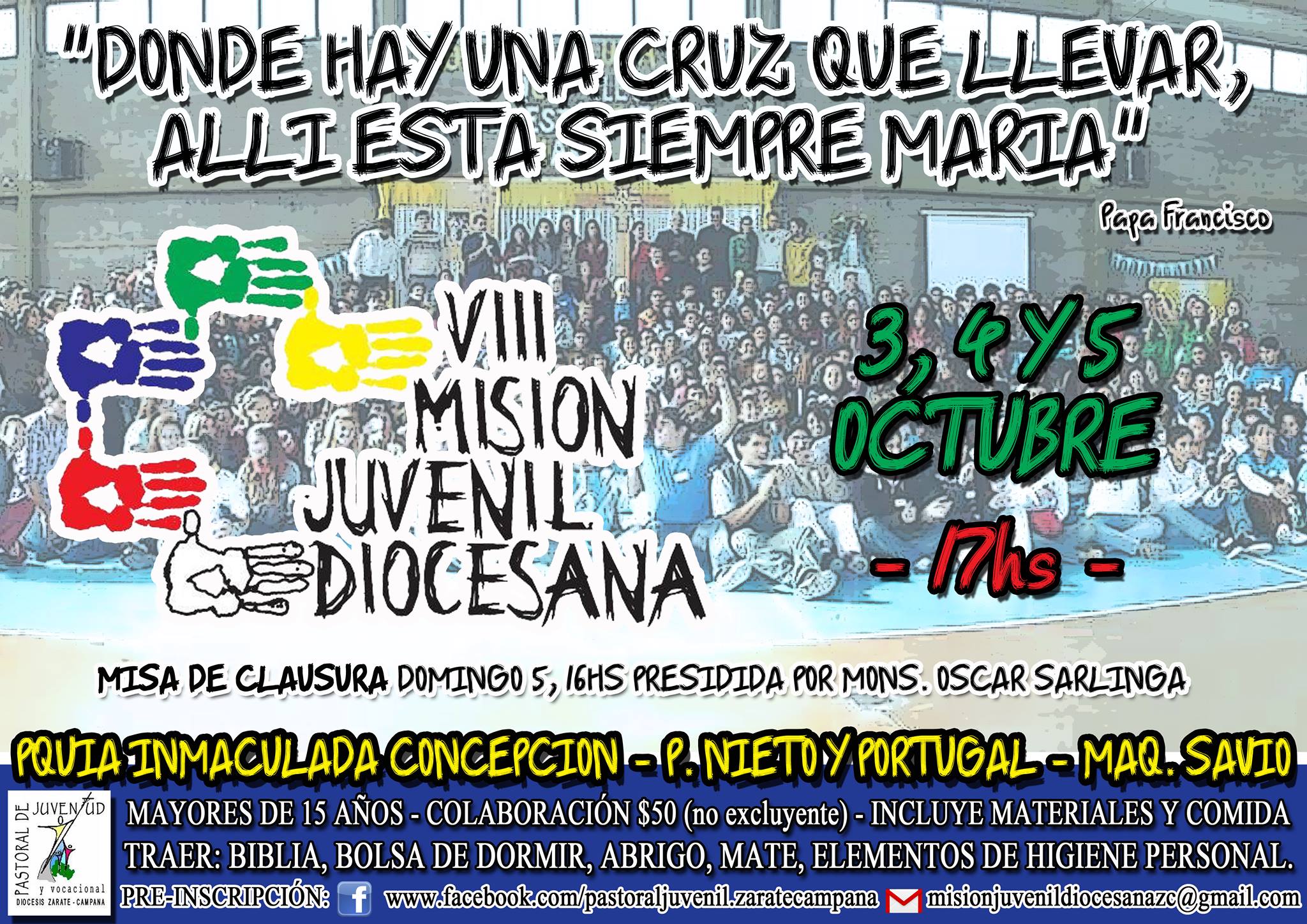 VIII MISION JUVENIL DIOCESANA – Maquinista Savio