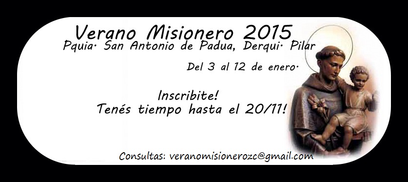 VERANO MISIONERO 2015 – Derqui, Pilar