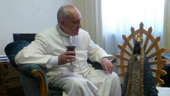 Francisco en el día de la Presentación de Maria