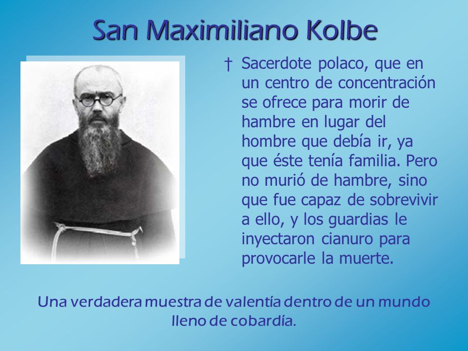 14 de agosto: San Maximiliano Kolbe