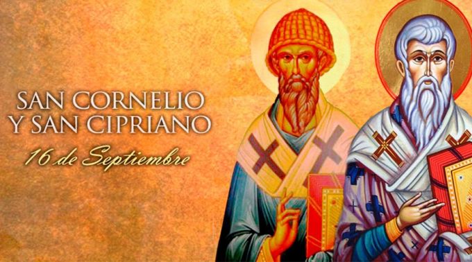 16 de septiembre: SANTOS CORNELIO, Papa, y CIPRIANO, obispo -mártires.