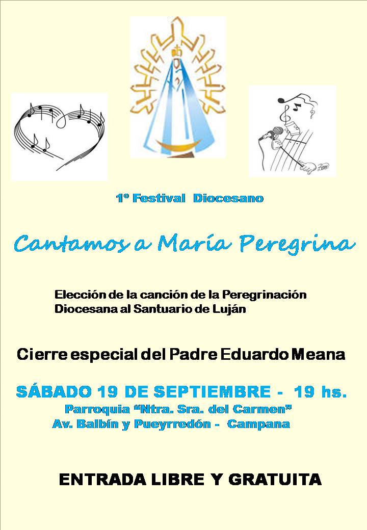 “Cantamos a María” 1° Festival diocesano de Música, en Campana