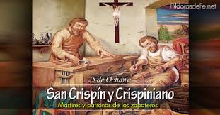 25 de octubre: San Crispin y San Crispiniano