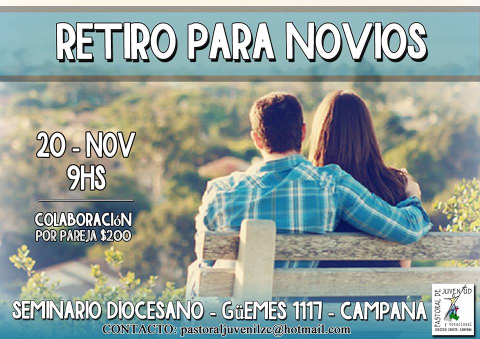 Domingo 20 de noviembre: Retiro para novios en Campana