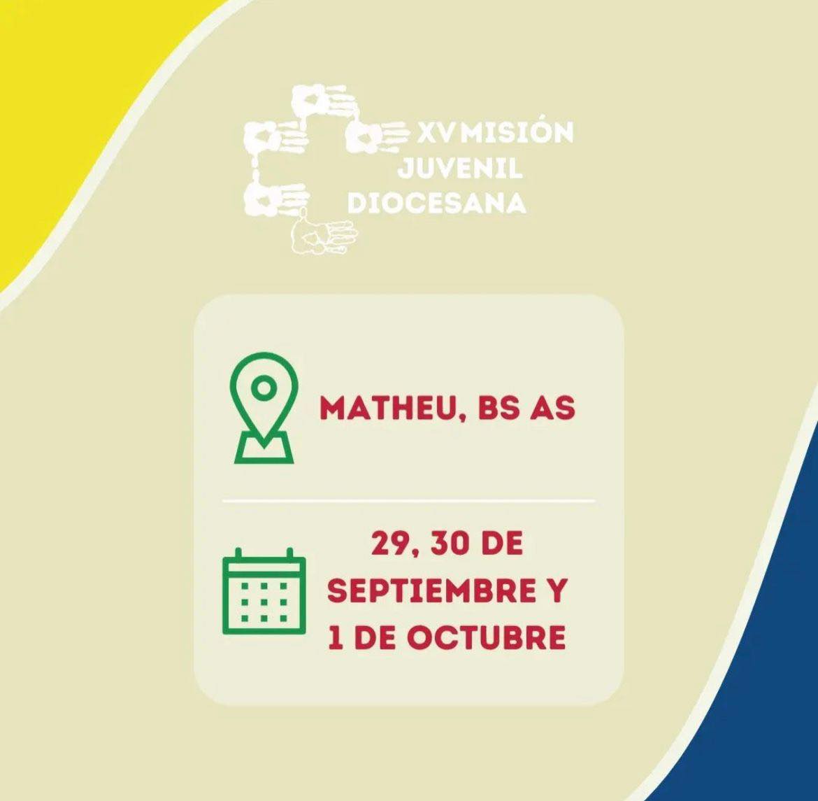 ¡Estás a tiempo! Inscribite y participá de la Misión Juvenil Diocesana 2023